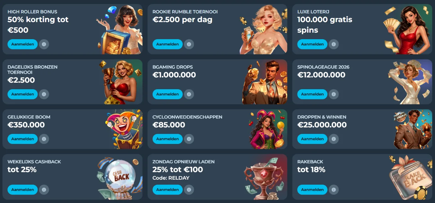 Gigaspinz Casino Promoties & Bonussen